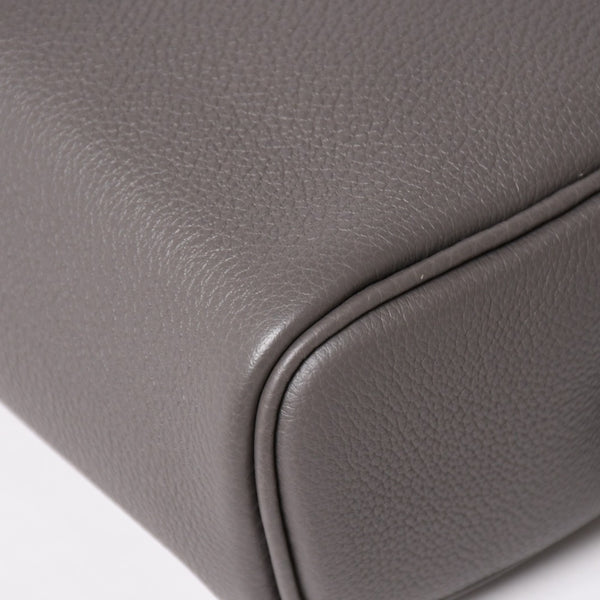 Like new Hermes Kelly Akkado PM K engraved one shoulder bag Grimeyer Togo Silver hardware Used 4a004063