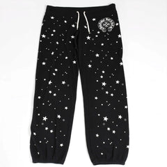 CHROME HEARTS クロムハーツ ホースシュー スタープリント スウェットパンツ CHクロス ドット柄 ブラック Mサイズ 美品 中古 4a004067