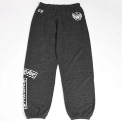 CHROME HEARTS Chrome Hearts Logo Sweatpants CH Logo BS Flare Scroll Label T Bar Dark Gray M Size Fleece Fabric Good Condition Used 4a004097