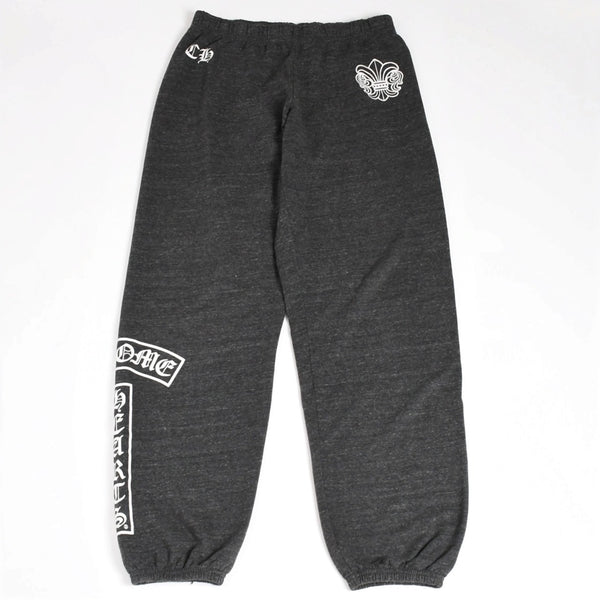 CHROME HEARTS Chrome Hearts Logo Sweatpants CH Logo BS Flare Scroll Label T Bar Dark Gray M Size Fleece Fabric Good Condition Used 4a004097