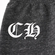 画像をギャラリービューアに読み込む, CHROME HEARTS クロムハーツ ロゴ入りスウェットパンツ CHロゴ BSフレア スクロールラベル Tバー ダークグレー Mサイズ フリース生地 美品 中古 4a004097