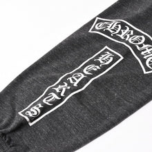 画像をギャラリービューアに読み込む, CHROME HEARTS クロムハーツ ロゴ入りスウェットパンツ CHロゴ BSフレア スクロールラベル Tバー ダークグレー Mサイズ フリース生地 美品 中古 4a004097