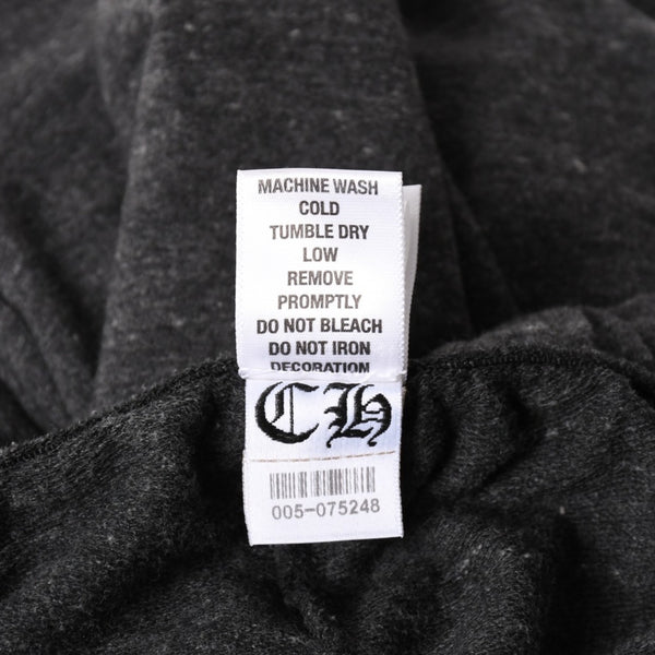 CHROME HEARTS Chrome Hearts Logo Sweatpants CH Logo BS Flare Scroll Label T Bar Dark Gray M Size Fleece Fabric Good Condition Used 4a004097