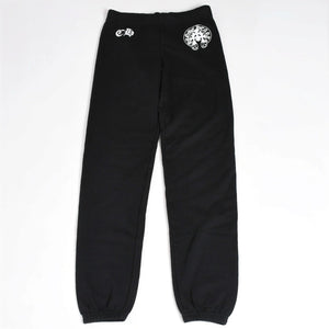 CHROME HEARTS クロムハーツ ホースシュー ロゴ スウェットパンツ CHロゴ セメタリークロス ブラック ジョガーパンツ XSサイズ 美品 中古 4a004078