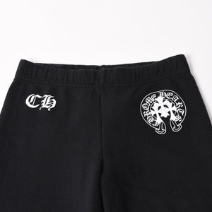 CHROME HEARTS クロムハーツ ホースシュー ロゴ スウェットパンツ CHロゴ セメタリークロス ブラック ジョガーパンツ XSサイズ 美品 中古 4a004078