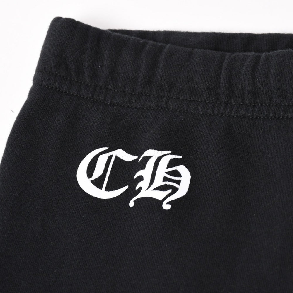CHROME HEARTS Horseshoe Logo Sweatpants CH Logo Cemetery Cross Black Jogger Pants XS Size Good Condition Used 4a004078