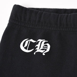 CHROME HEARTS クロムハーツ ホースシュー ロゴ スウェットパンツ CHロゴ セメタリークロス ブラック ジョガーパンツ XSサイズ 美品 中古 4a004078