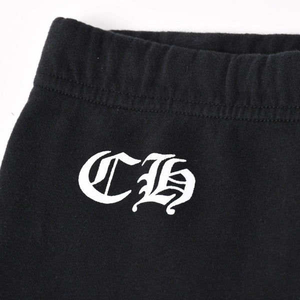 CHROME HEARTS クロムハーツ ホースシュー ロゴ スウェットパンツ CHロゴ セメタリークロス ブラック ジョガーパンツ XSサイズ 美品 中古 4a004078