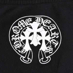 CHROME HEARTS クロムハーツ ホースシュー ロゴ スウェットパンツ CHロゴ セメタリークロス ブラック ジョガーパンツ XSサイズ 美品 中古 4a004078