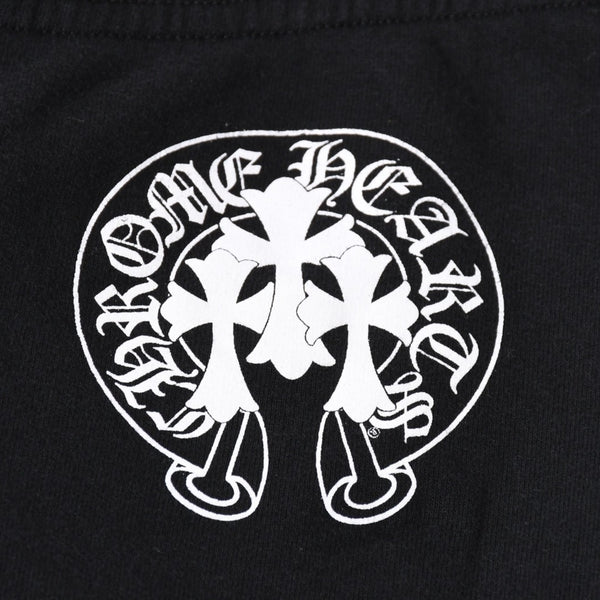 CHROME HEARTS クロムハーツ ホースシュー ロゴ スウェットパンツ CHロゴ セメタリークロス ブラック ジョガーパンツ XSサイズ 美品 中古 4a004078