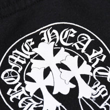 画像をギャラリービューアに読み込む, CHROME HEARTS クロムハーツ ホースシュー ロゴ スウェットパンツ CHロゴ セメタリークロス ブラック ジョガーパンツ XSサイズ 美品 中古 4a004078