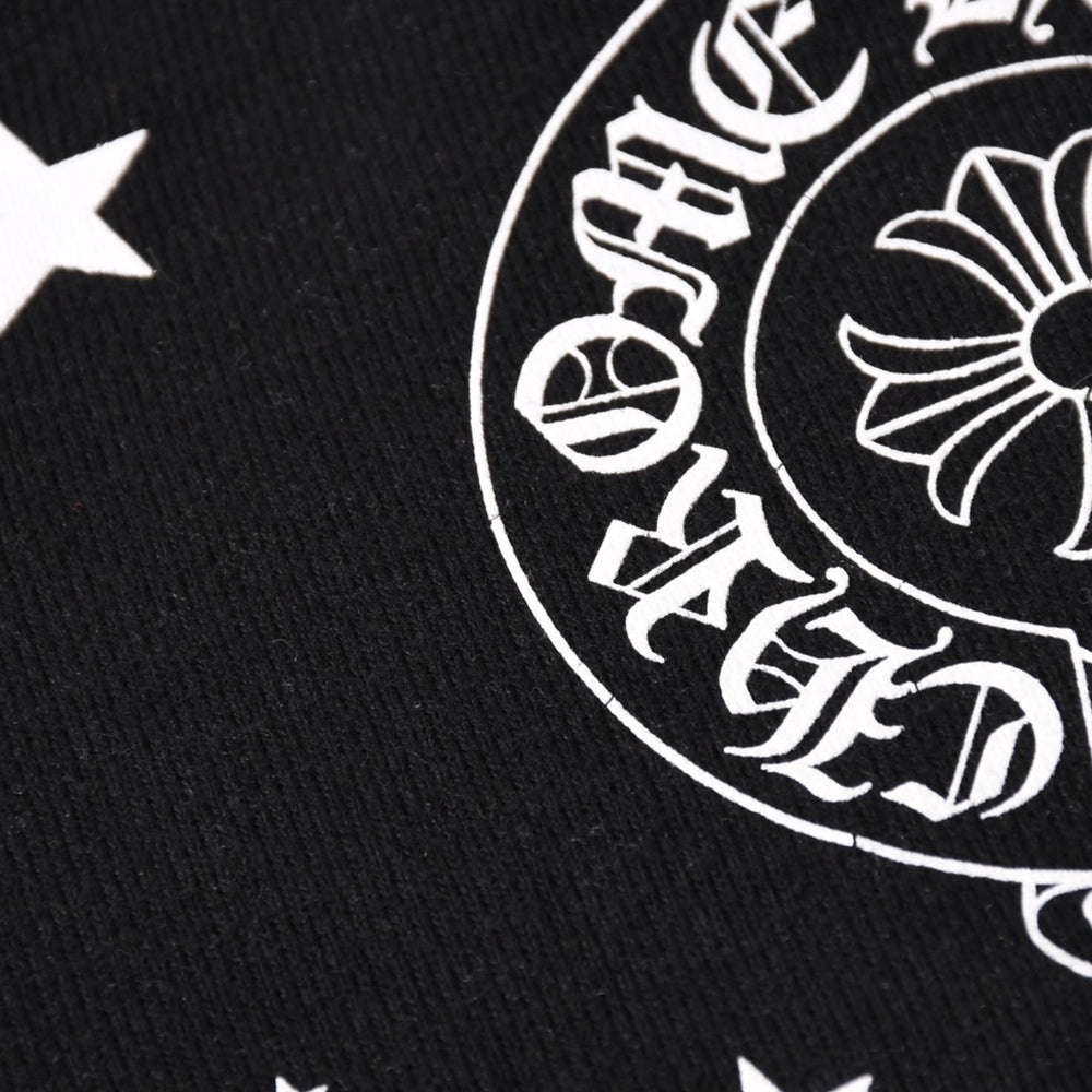 CHROME HEARTS Horseshoe Star Print Sweatpants CH Cross Dot Pattern Black M Size Good Condition Used 4a004067