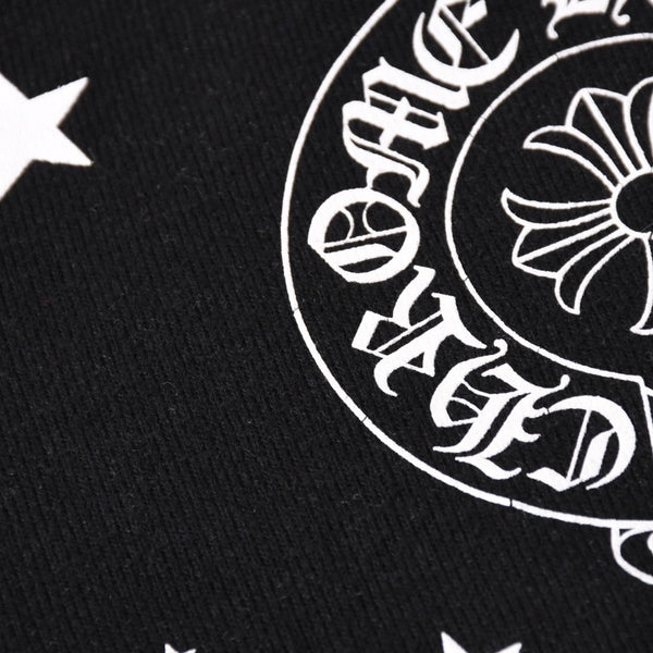 CHROME HEARTS クロムハーツ ホースシュー スタープリント スウェットパンツ CHクロス ドット柄 ブラック Mサイズ 美品 中古 4a004067