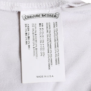 極美品 CHROME HEARTS クロムハーツ リブタンクトップ ノースリーブ CHプラス CH総柄 ホースシュー 23ss グレー 中古 4a004116