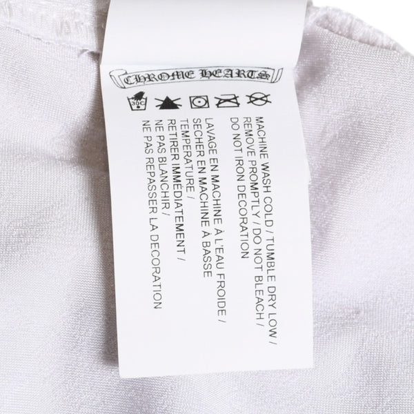 極美品 CHROME HEARTS クロムハーツ リブタンクトップ ノースリーブ CHプラス CH総柄 ホースシュー 23ss グレー 中古 4a004116