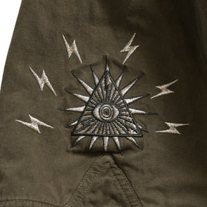 MAYO Mayo Shorts Shorts FOREGET ME NOT THUNDER EMBROIDERY Khaki Embroidery Good Condition Used 4a004132