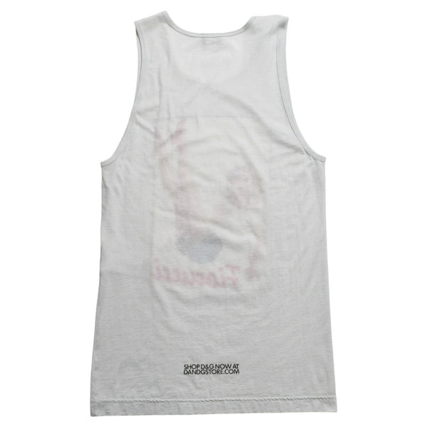 DOLCE&GABBANA Dolce &amp; Gabbana D&G Tank top shirt, printed, gray and blue, excellent condition, pre-owned, item number 4a004152