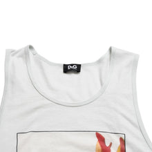 Load image into Gallery viewer, DOLCE&amp;GABBANA ドルチェアンドガッバーナ ドルガバ D&amp;G タンクトップ シャツ プリント グレー ブルー 美品 中古 4a004152