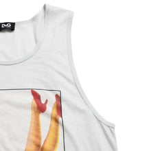 Load image into Gallery viewer, DOLCE&amp;GABBANA ドルチェアンドガッバーナ ドルガバ D&amp;G タンクトップ シャツ プリント グレー ブルー 美品 中古 4a004152