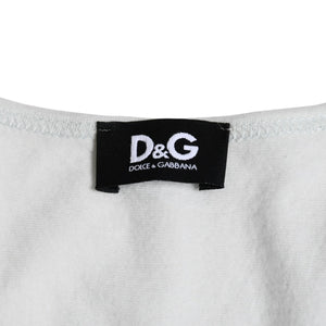 DOLCE&GABBANA Dolce &amp; Gabbana D&G Tank top shirt, printed, gray and blue, excellent condition, pre-owned, item number 4a004152