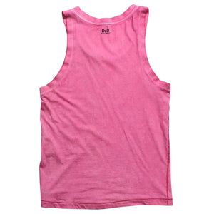 Extremely beautiful item DOLCE&GABBANA Dolce &amp; Gabbana D&G Tank top shirt, printed, pink, used, 4a004144