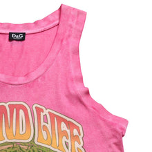 Load image into Gallery viewer, 極美品 DOLCE&amp;GABBANA ドルチェアンドガッバーナ ドルガバ D&amp;G タンクトップ シャツ プリント ピンク 中古 4a004144
