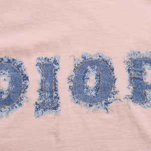Christian Dior クリスチャンディオール デニムロゴ ノースリーブ タンクトップ ガリアーノ期 3P16155302 デニム サイズ36 美品 中古 4a004068