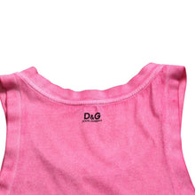 Load image into Gallery viewer, 極美品 DOLCE&amp;GABBANA ドルチェアンドガッバーナ ドルガバ D&amp;G タンクトップ シャツ プリント ピンク 中古 4a004144