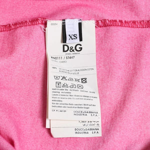 Extremely beautiful item DOLCE&GABBANA Dolce &amp; Gabbana D&G Tank top shirt, printed, pink, used, 4a004144