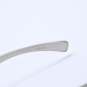 極美品 CHANEL シャネル リムレス サングラス アイウェア 4037 c.124/6I サイズ59□15 125 ココマーク シルバー クリア 中古 4a004070