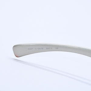 極美品 CHANEL シャネル リムレス サングラス アイウェア 4037 c.124/6I サイズ59□15 125 ココマーク シルバー クリア 中古 4a004070