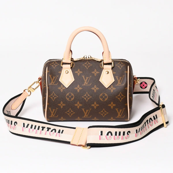 Like new LOUIS VUITTON Handbag M46234 Speedy Bandouliere 20 Brown Monogram Used 4a004074