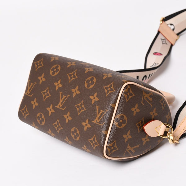 Like new LOUIS VUITTON Handbag M46234 Speedy Bandouliere 20 Brown Monogram Used 4a004074