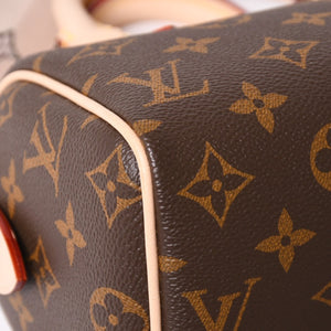 Like new LOUIS VUITTON Handbag M46234 Speedy Bandouliere 20 Brown Monogram Used 4a004074