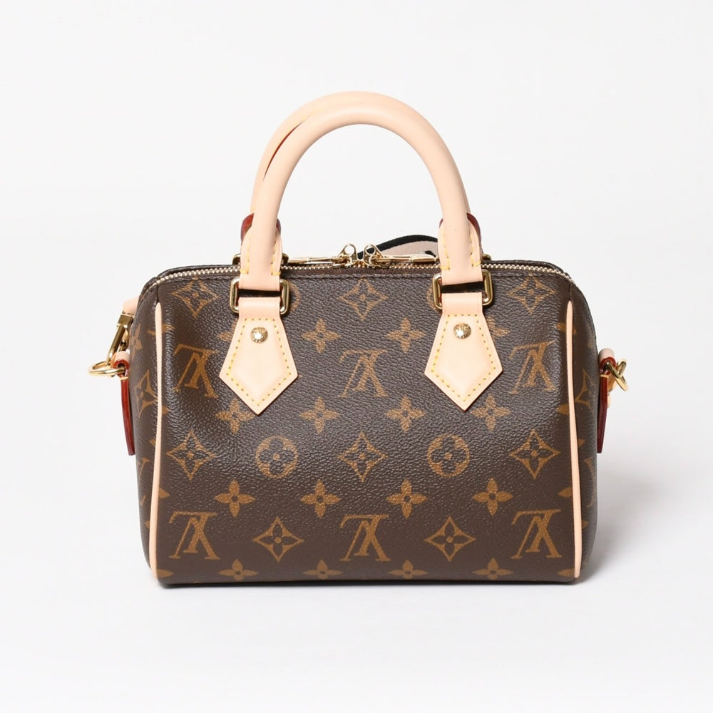 Like new LOUIS VUITTON Handbag M46234 Speedy Bandouliere 20 Brown Monogram Used 4a004074
