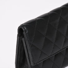 Load image into Gallery viewer, 極美品 CHROME HEARTS クロムハーツ ディナーバッグ クラッチバッグ ラージダガー マトラッセ ラムスキン ブラック 中古 4a004093