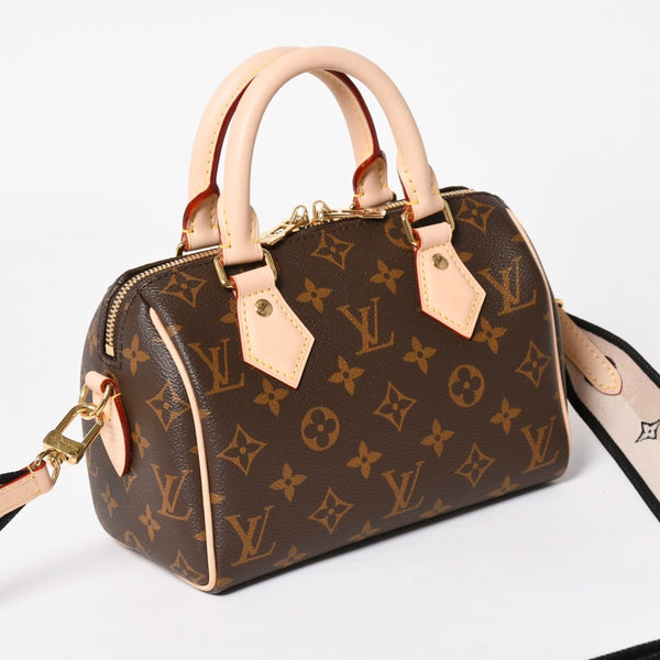 Like new LOUIS VUITTON Handbag M46234 Speedy Bandouliere 20 Brown Monogram Used 4a004074