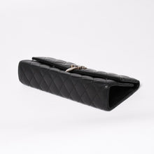 Load image into Gallery viewer, 極美品 CHROME HEARTS クロムハーツ ディナーバッグ クラッチバッグ ラージダガー マトラッセ ラムスキン ブラック 中古 4a004093