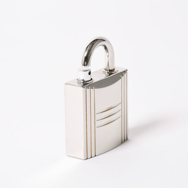 極美品 HERMES エルメス カデナモチーフ パフェボトル シルバー 香水 香水ボトル オブジェ シルバーカラー 中古 4a003671