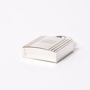 極美品 HERMES エルメス カデナモチーフ パフェボトル シルバー 香水 香水ボトル オブジェ シルバーカラー 中古 4a003671