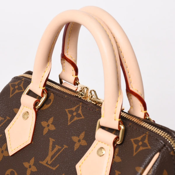 Like new LOUIS VUITTON Handbag M46234 Speedy Bandouliere 20 Brown Monogram Used 4a004074