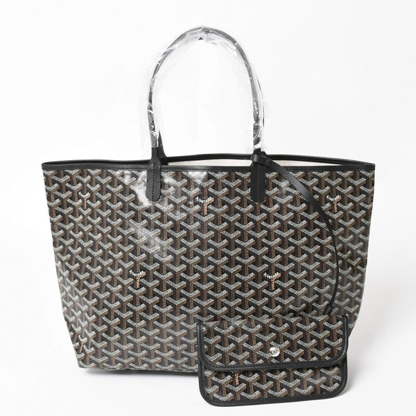 New and unused GOYARD Saint Louis PM bag tote bag STLCROPMLTY01CL01P black PVC leather used 4a002825