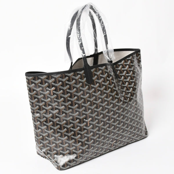New and unused GOYARD Saint Louis PM bag tote bag STLCROPMLTY01CL01P black PVC leather used 4a002825