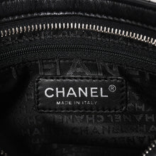 画像をギャラリービューアに読み込む, CHANEL シャネル チョコバー カメリア NO.5 ココマーク チェーンショルダーバッグ 10番台 レザー ブラック シルバー金具 美品 中古 4a004249