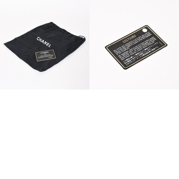 CHANEL シャネル チョコバー カメリア NO.5 ココマーク チェーンショルダーバッグ 10番台 レザー ブラック シルバー金具 美品 中古 4a004249