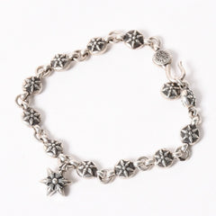 Very good condition CHROME HEARTS #1 Star Ball Bracelet Weight approx. 53.1g 1991/.925 stamp 12LINK Used 4a004089