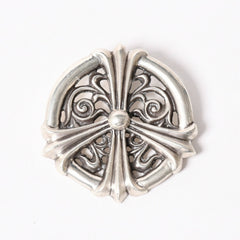 Very Good Condition CHROME HEARTS Peace Medallion Pendant Necklace 87.9g Silver 925 Used 4a004090