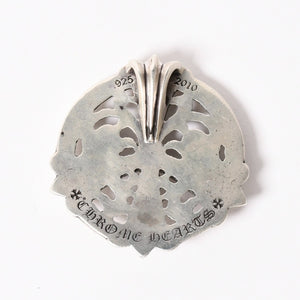 Very Good Condition CHROME HEARTS Peace Medallion Pendant Necklace 87.9g Silver 925 Used 4a004090