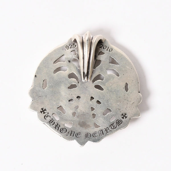Very Good Condition CHROME HEARTS Peace Medallion Pendant Necklace 87.9g Silver 925 Used 4a004090
