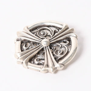 Very Good Condition CHROME HEARTS Peace Medallion Pendant Necklace 87.9g Silver 925 Used 4a004090